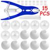 10/15/20Pcs Diy Stress Ball Kit Make Your Own Stress Toy Blank Pressure Ball Skin Diy Kit With Expander Tool Squishy Toy
