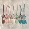 Bohemian Southeast Asian Dreamcatcher Feather Car Pendant Chimes - Handmade Holiday Hanging Ornaments with Three Pendants