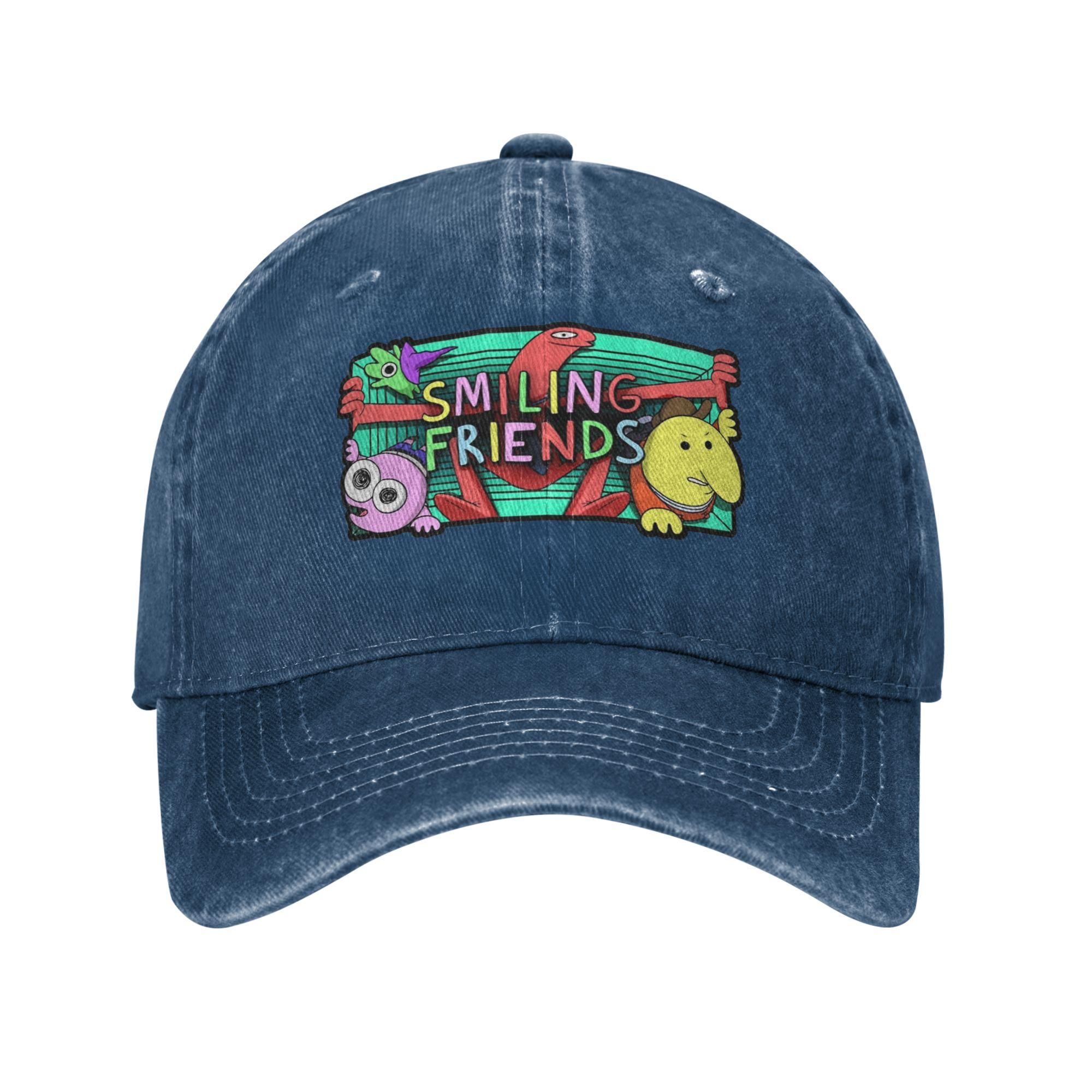 

Smiling Friends Adult Swim Casual Baseball Cap Kpop Rock Hip Hop Hats Summer Breathable Men Women Trendy Baseball Caps One Size
