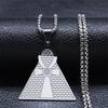 Egypt Ankh Cross Key of Life Pendant Necklace for Women Men Stainless Steel Amulet Egyptian Chain Necklace Jewelry Cruz Egipcia