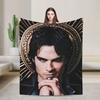 Warme Decke Flugzeugreisen Ian Somerhalder The Vampire Diaries Überwurfdecke Flanell-Tagesdecke für Wohnzimmer Sofabettbezug