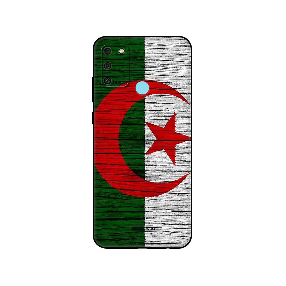 Black Tpu Case For Huawei Honor 8a Prime 8s Prime 9 Lite Honor 9A 9C 9X Premium 9x Pro 9S Case Cover Algeria Flag