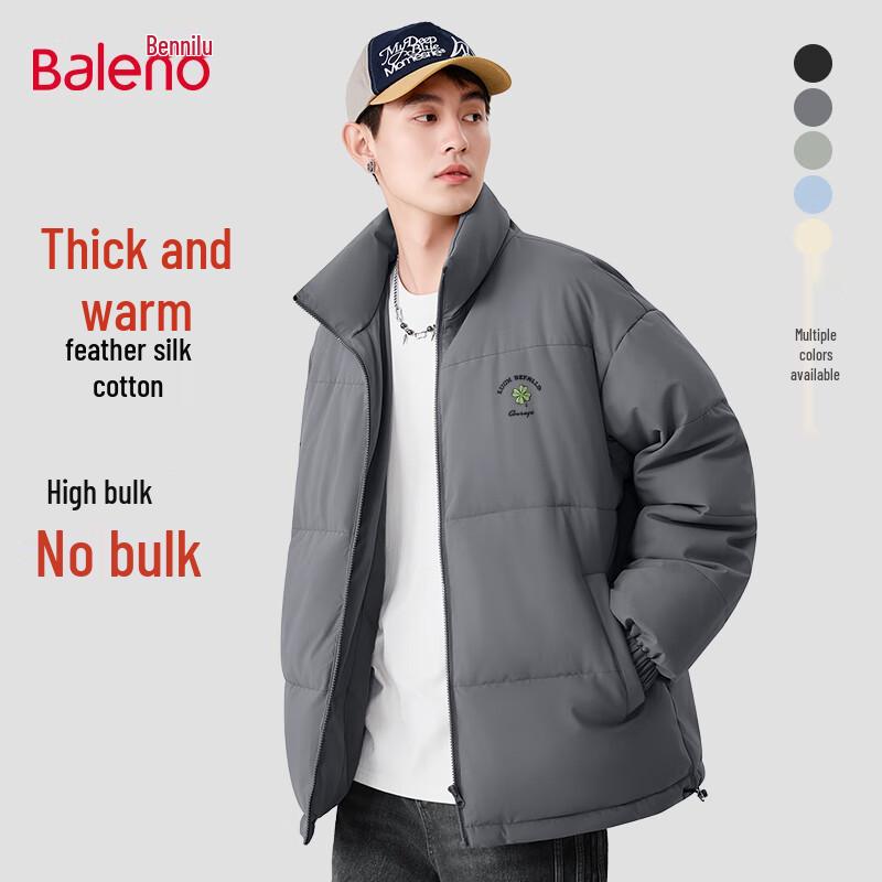 

Baleno Men s Padded Stand-Collar Winter Jacket 3XL