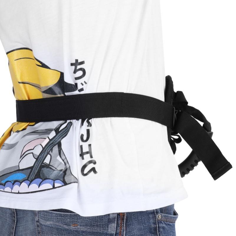 Black Motorcycle Safety Belt Electromobile Rear Seat Safety Strap Handle For Motorcycle Passenger