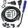 Windshield Washer Nozzles Kit Replacement For Chrysler Dodge Ram, Windshield Washer Nozzle Hose Kit With 157-Inch Windshield Fluid Hose, 2 Sprayer