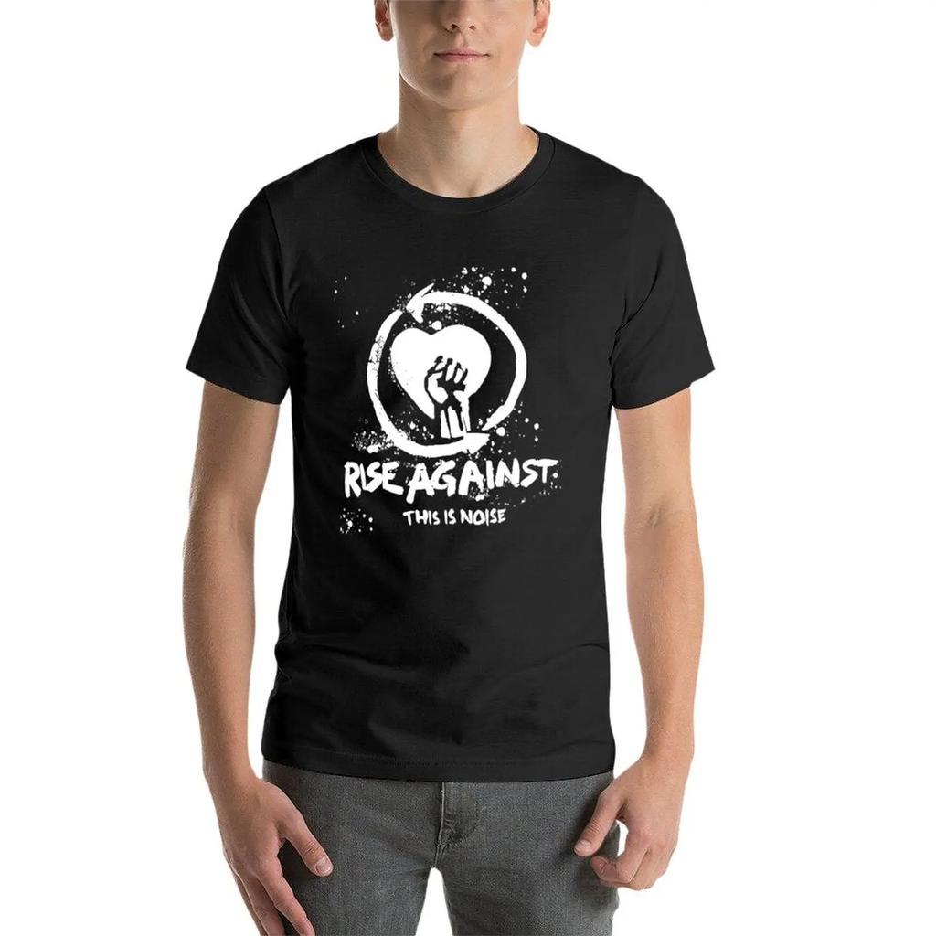 New Rise Against Band Music Punk Rock T-Shirt Man Clothes Boys T Shirts Funny T Shirts Slim Fit T Shirts for Men