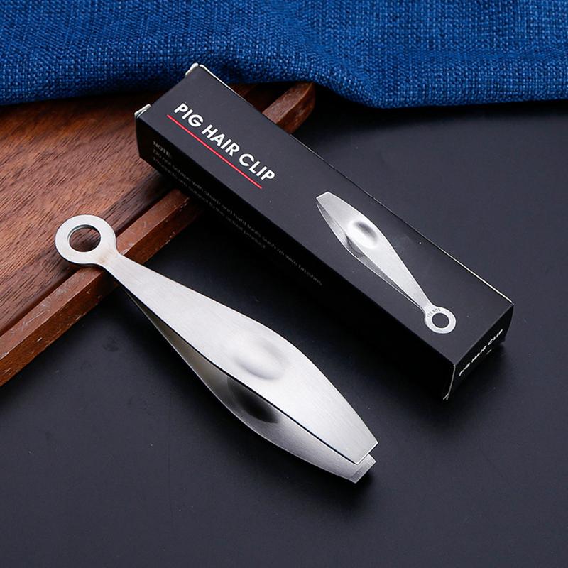 304 Stainless Steel Hair Removal Clip Quick Hair Removal Creative Kitchen Household Fishbone Clip Pig Hair Duck Hair Clip