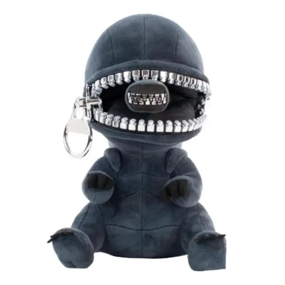 Păpuși de pluș Nou Extraterestru Xenomorf în Formă de Gură cu Fermoar Modă Kawaii Perne Umplute Jucării Ornamente de Cameră Desen Animat Cadou Surpriză