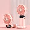 Mini Fan Silent Digital Display Powerful Fashion 5-speed Wind Handheld Cooling Fan
