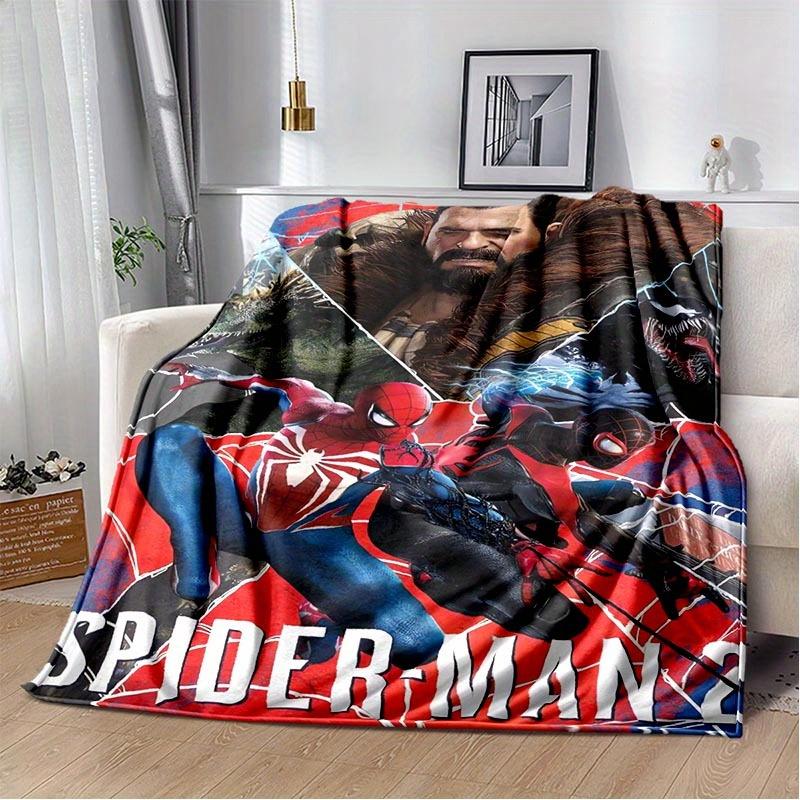 1pc Spider-Man Printing Blanket - Soft, All-Season Throw for Living Room, Bedroom,Personalized Gift with Adorable Cartoon Design