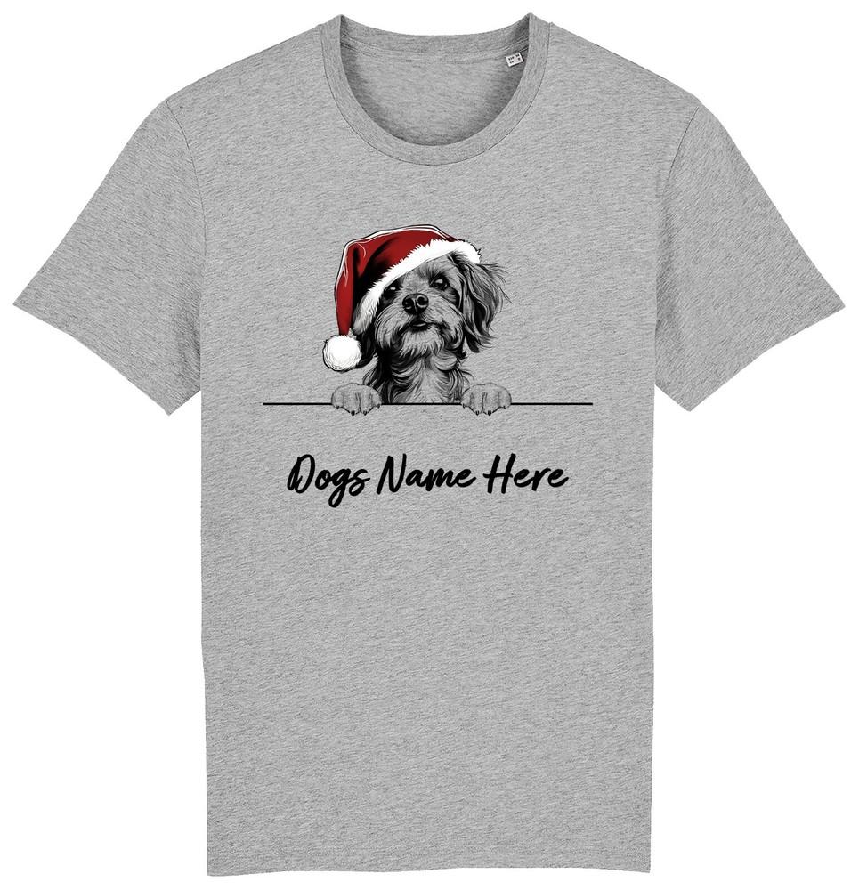 CORKIE Personalised Christmas Dog T-Shirt Mens Womens Kids DogS Name Pet Gift