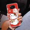 Chat Porte-Bonheur Maneki Neko Étui de Téléphone Japonais pour Xiaomi Poco X5 X6 X7 Pro X4 Gt F7 Ultra M8 M7 Redmi 15C 15 13C 13 12C 12 Unique Co