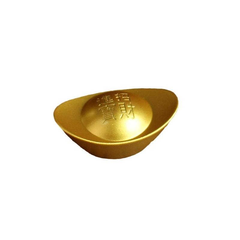 Brass cylinder five-way God of Wealth cylinder home desktop creative ingot ornament pure copper metal handicrafts copper handicrafts