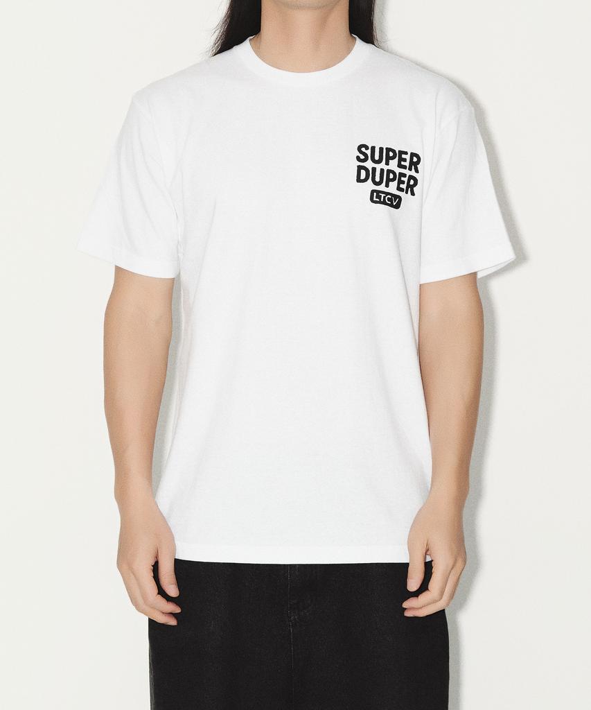 Laipeutaimkollegtibeu Super Duper Short Sleeve T-Shirt White