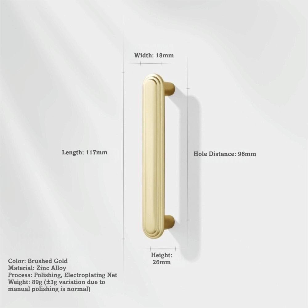 Zinc Alloy Cabinet Handles Solid Construction Solid Color Drawer Handles Durable Kitchen Handles Door Cabinet Cabinet Hardware
