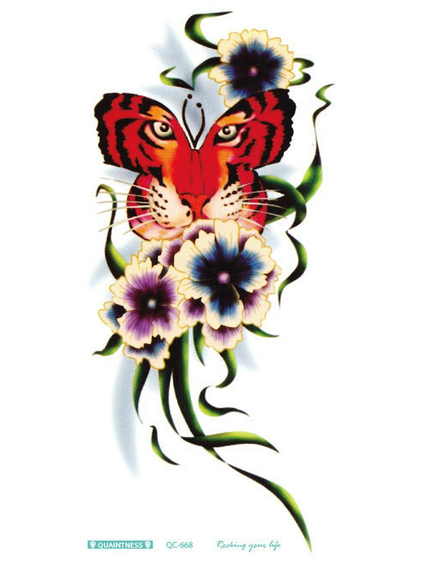 

Водонепроницаемые 3D-наклейки для татуировки на руку Ruicailong с цветочным принтом для женщин - элегантный и сексуальный дизайн 210×100 mm