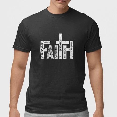Christian Cross Bible Verse T Shirt Faith Jesus Scripture Religious Graphic Tee XXXXL
