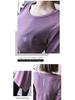 Women's Quick-Dry Long Sleeve Sports Top - Lightweight Yoga Wear, Sweat-Absorbing Fitness Tee