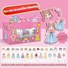 2packs,Cartoon Princess Dress-Up Sticker Rolls - DIY Decorative Tape, Suitable for Scrapbooks, Diaries and Crafts, Self-Adhesive