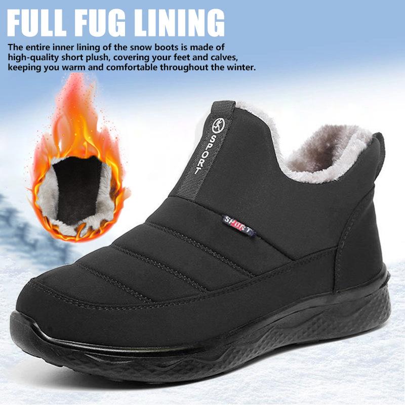 Waterproof Snow Boots for Couples Winter Season Thick and Warm Cotton Boots Lightweight and Comfortable Easy To Step On