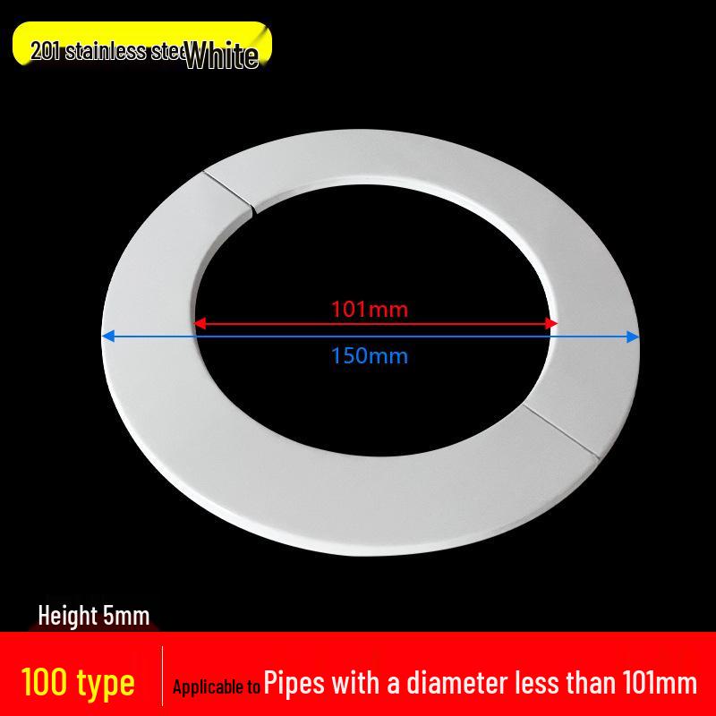 

Кругла декоративна заглушка для отвору труби з нержавіючої сталі, що защіпається, для кутового вентиля та змішувача
