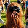 Halloween Hair Clip for Women, Girls, Realistic Severed Hand Hairpin with Creepy Hand-shaped Black Rose And Spider, Horror Accessory Party