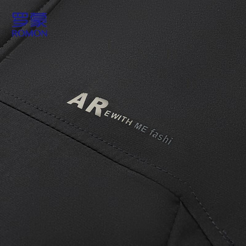 ROMON Men's Detachable Hooded Padded Winter Jacket