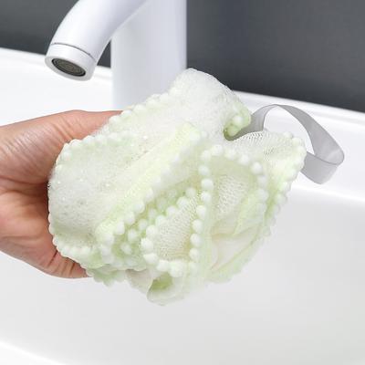 Yumuşak File Banyo Süngeri Topları Cilt Temizleme Fırçası Duş Pufı Vücut Temizleyici Peeling Fırçaları Banyo Çiçeği Banyo Aksesuarları