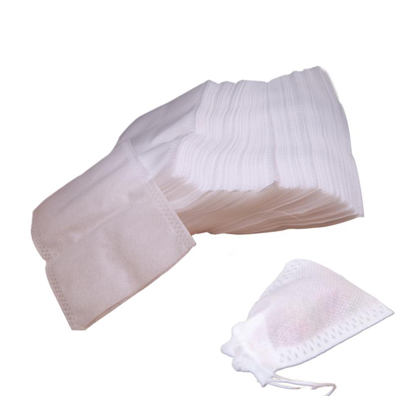 100PC Tea Bags For Loose Tea Non-woven Tea Filter Bags Natural Unbleached Bags For Cold Brew Coffee Non-woven Tea Filter Bags