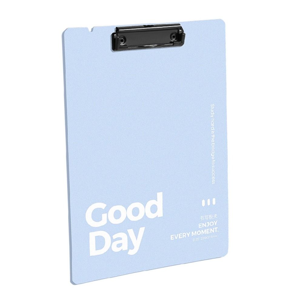 

Hangable Storage A4 File Folder Thickened Writing Pad High Quality Writing Clipboard Gift/Prize Beige-Feel Happy