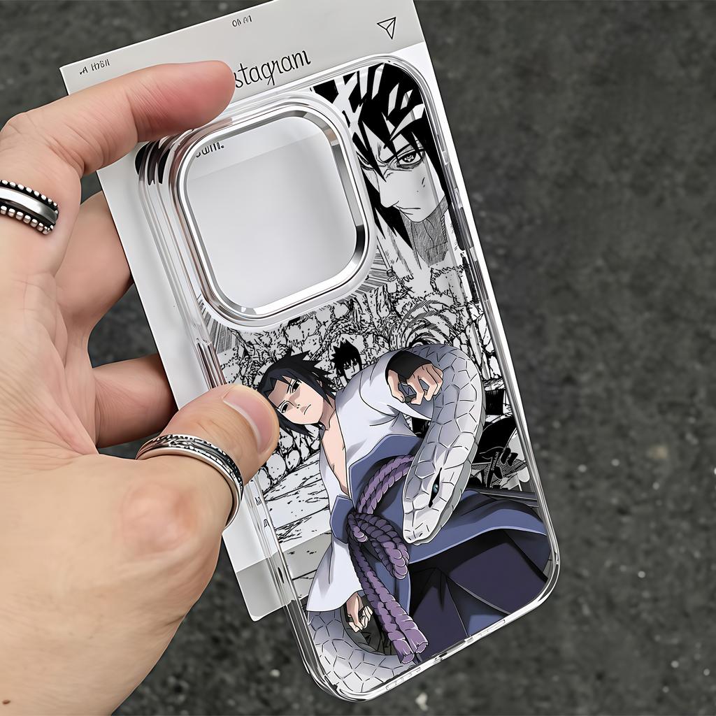 Anime Uchihas Sasukes Phone Case for Samsung Galaxy S26 S25 S24 S23 S22 S21 S20 Note20 FE Ultra Edge Plus 4G 5G Clear