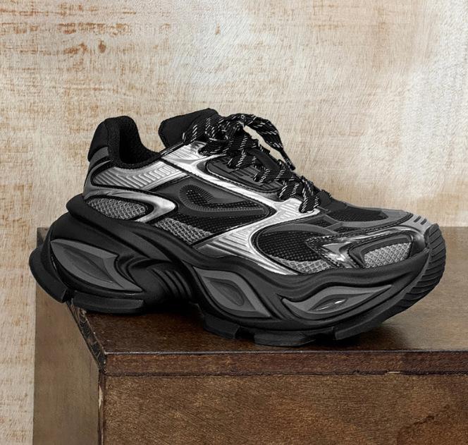 Paar Dad-Schuhe Damen Höhe erhöhen Retro Casual Neu Trendy Leicht Atmungsaktiv Dicksohlig Vielseitige Sportschuhe