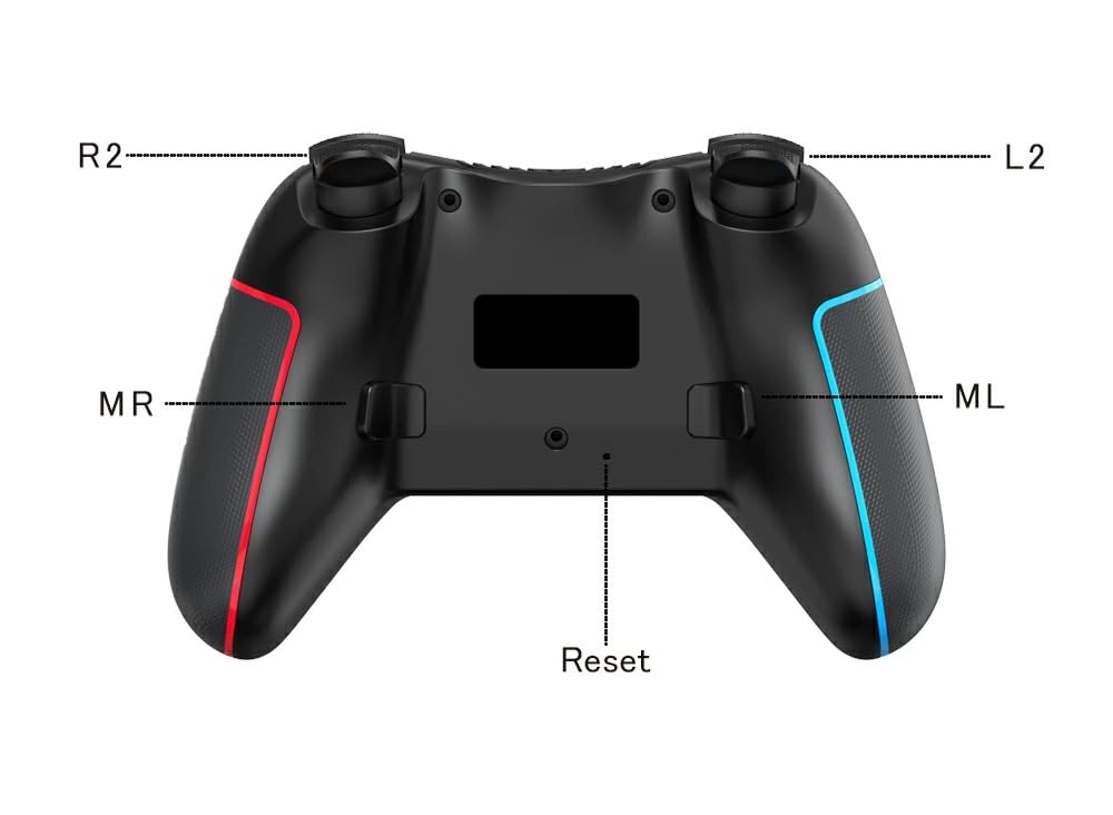 QISI Kontroller med Hall Bakre OLED-modell Trådløs Bluetooth og Gyrosensor Switch2/Switch Effekt, Knapper, Kompatibel, Tilkobling, Vibrasjon,