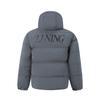 LiNing Sports Lifestyle Series Hooded Comfortable Zipper Letter Warm Down Jacket Men outerwear AYMV585-3