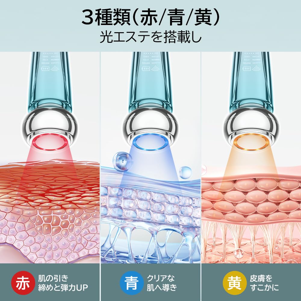 Multi-functional Beauty Device with EMS, RF, and Ion Delivery, Including Lifting, Warming, and Cooling. 10 Functions In One. [EMS Microcurrent, RF,