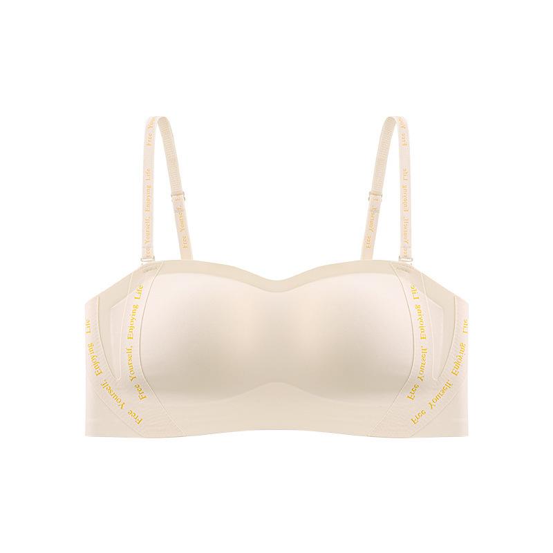 Summer Strapless Underwear Simple Anti-sagging Small Breasts Gather Underwear Adjustment Sexy Bra