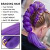 26Inch Synthetic Colored Braiding Hair Long Straight Ponytail Colorful Braiding Ponytail Hair Extensions Hair Accessories