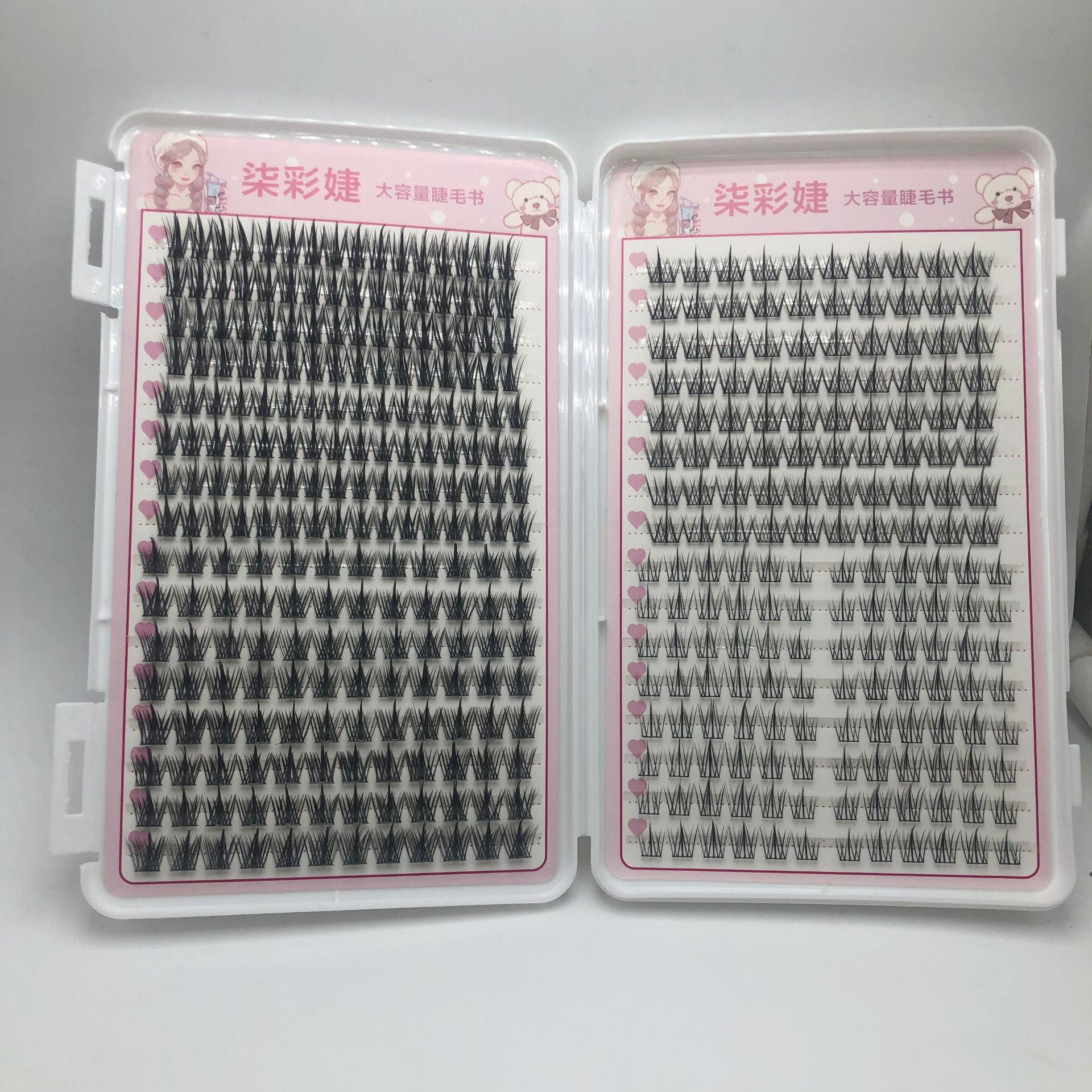 

Книга для ресниц очень большой емкости, смешанная упаковка, 400 кластеров, натуральная трилогия, подсолнечник, пшеница, овца, чистые дикие накладные ресницы