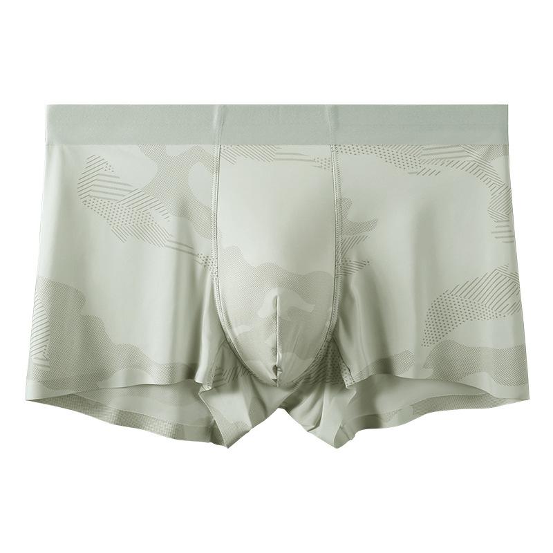 

Мужское нижнее белье Ледяной шелк Тонкие Со средней посадкой Плоские трусы-боксеры Прохладное и удобное Однотонное Мужские Четырехугольники 4XL