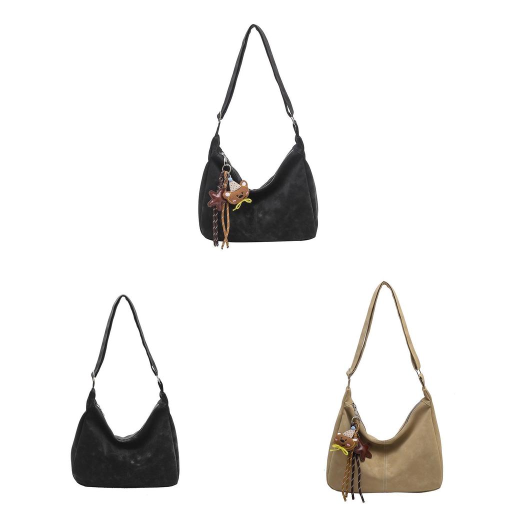 Vintage Retro Pu Tote Bag With Top Zip Closure For Daily Casual Use