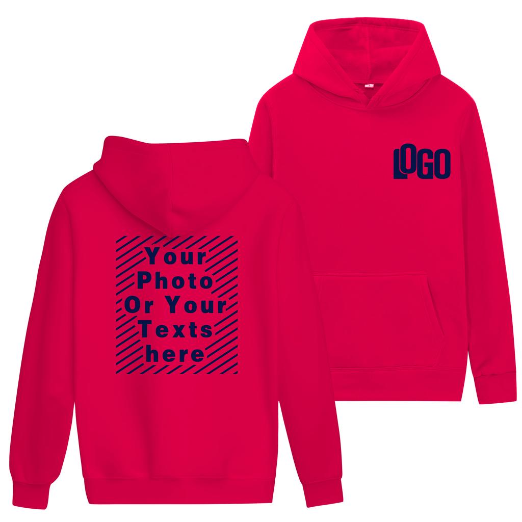 Customized DIY15Printed Hoodies For Men and Women Loose Casual Wear Long Sleeved Hooded Sweaters