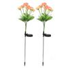 2 Pcs Solar Garden Lights LED Solar Flower Lights for Garden Patio Lawn Yard Pathway
