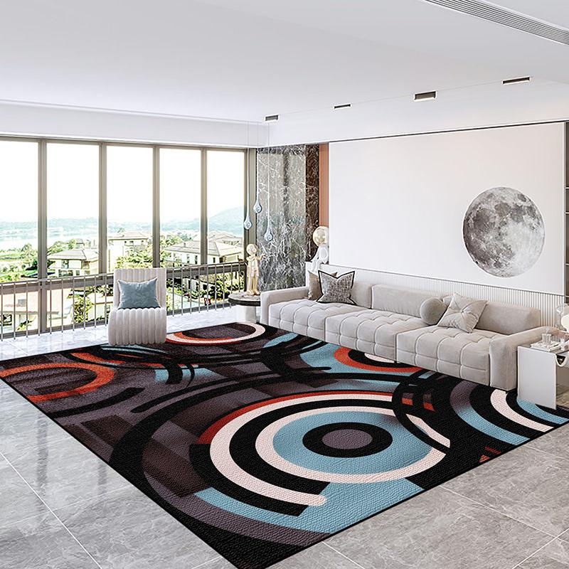 Nordic Light Luxury Large Area Rugs for Living Room Abstract Decoration Sofa Side Carpets Easy Clean Bedoom Cloakroom Floor Mats