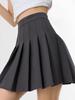 Mini jupes plissées grises pour femmes, jupe courte trapèze taille haute, Style universitaire, Style coréen, noir et blanc, été