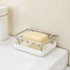 Stainless Steel Double-Layer Soap Box Rustproof Soap Storage Box Convenient Soap Drain Box  Hotel