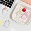 Cartoon Photocard Holder 1Inch Kpop Photo Card Holder with Keychain Id Cards Holder Pendant Keychain Student Card Sleeve