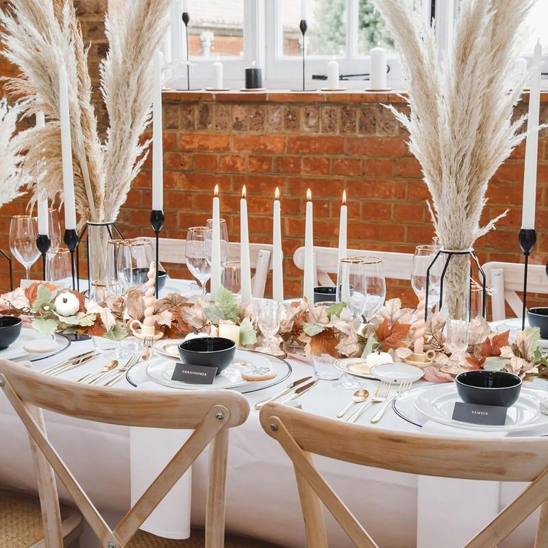 Artificial Maple Leaves Garland Pumpkin Fake Plants Autumn Fall Home Decoration Thanksgiving Halloween Christmas Wedding Decor