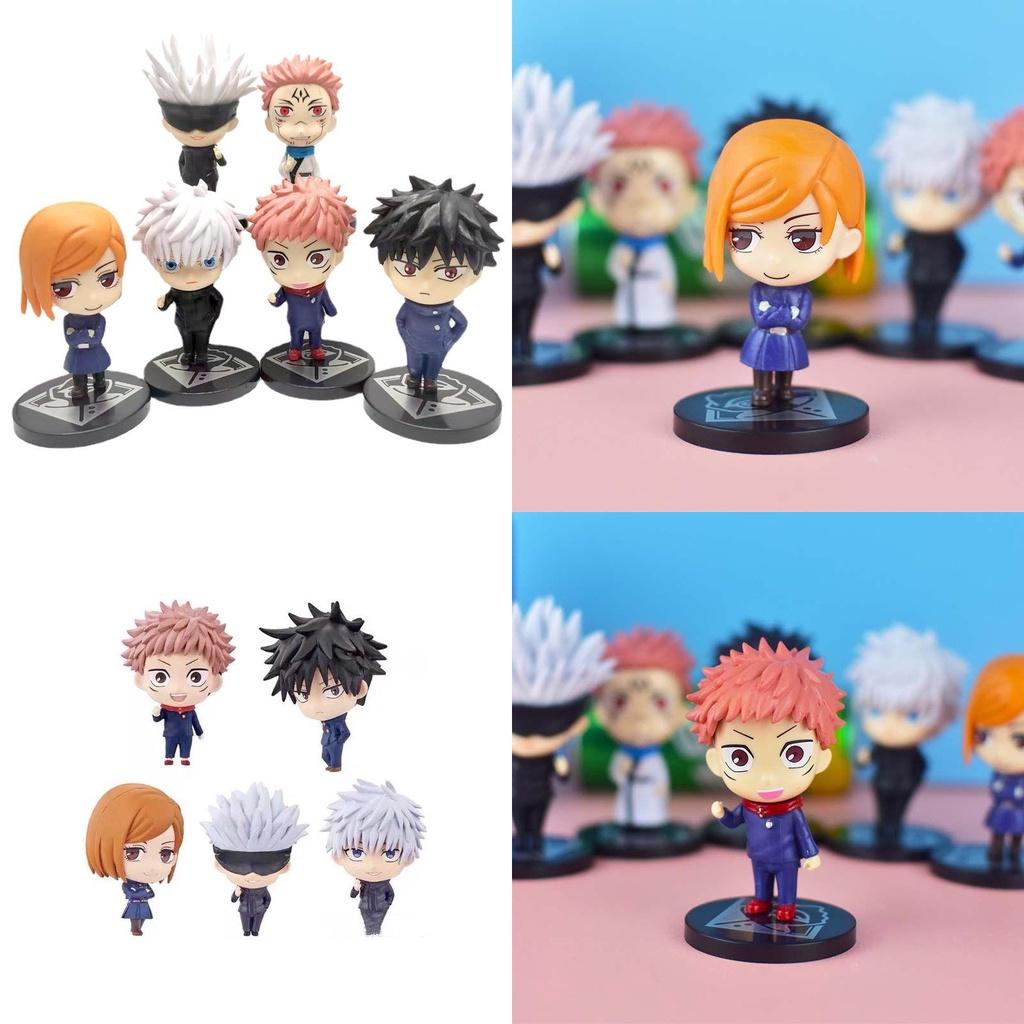 Jujutsu Kaisen 6pcsset Gojo Satoru Kugisaki Action Figures Model Toys Gift Kids