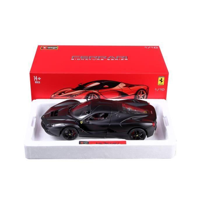 Voiture de collection - BBURAGO - Ferrari Signature - LaFerrari noire - Pour enfant à partir de 3 ans
