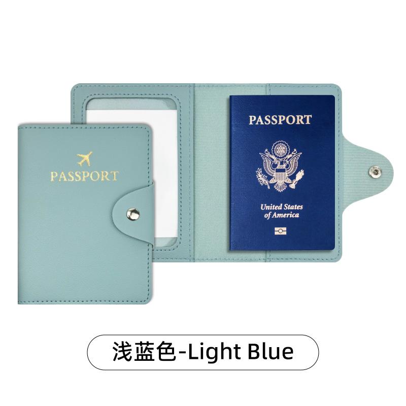 Women Men Fashion Business Passport Covers Holder Multi-Function ID Bank Card PU Leather Wallet Case Travel Accessories